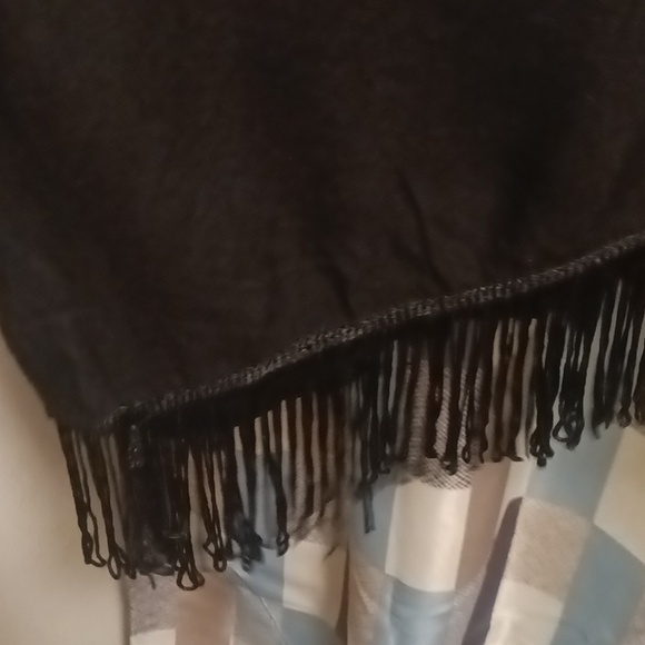 The Golden Globe Clothing multi-colored tie-dye scoop neck tie-up dress w fringe - Picture 5 of 13